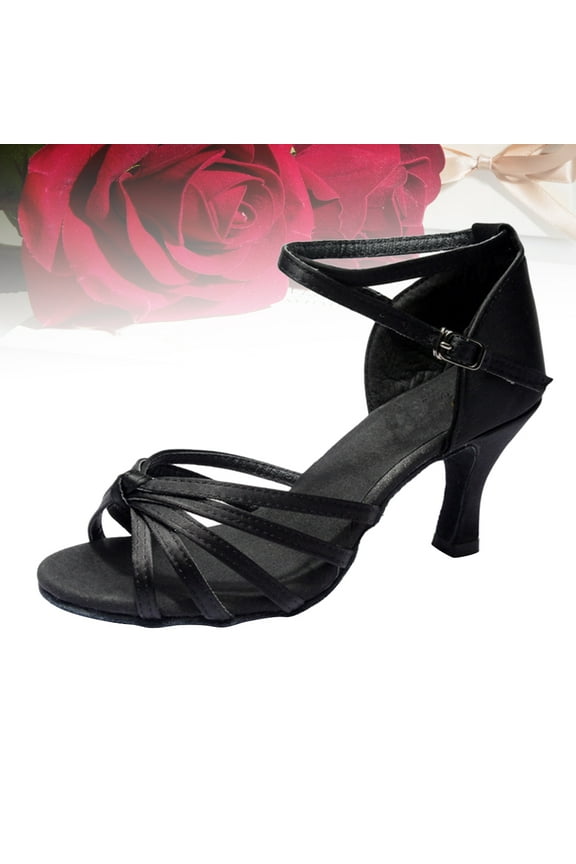 1 Pair of Ballet High Heels Women Classic Satin for Dancing