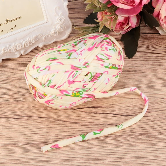PBPBOX 1 Pc Coloured String for Crafting Cotton Rope Light Yellow for DIY Activities Artisans