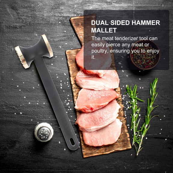 PBPBOX 1 Pc Kitchen Mallet Pounder Aluminum Alloy Golden for Piercing Meat Home Users Hotel