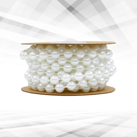 PBPBOX 1 Roll Pearls String for Jewelry Making ABS White Decoration DIY Projects Women