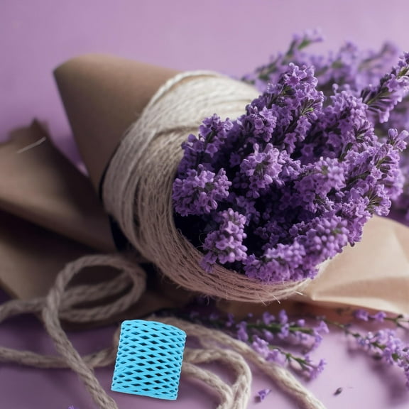 PBPBOX 1 Roll Raffia Yarn For Crocheting Sky Blue Ribbon For DIY Projects