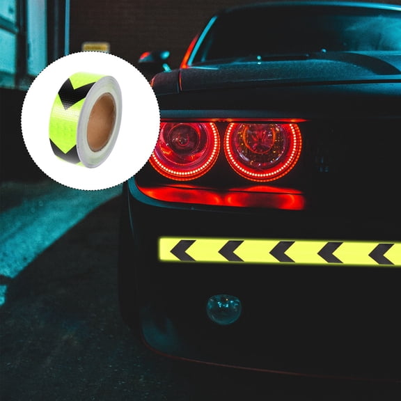 PBPBOX Safety Reflective Tape Light Green with Hexagonal Honeycomb Pattern Prisms