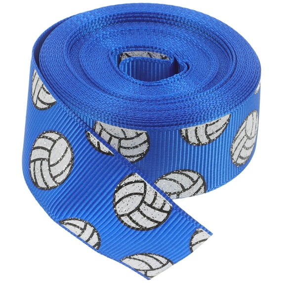 PBPBOX Durable Blue Polyester Volleyball Ribbon for Handmade Gift Decorations