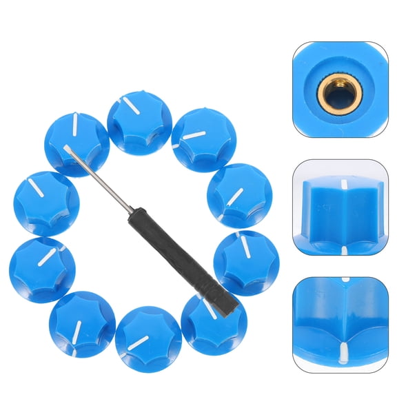 PBPBOX Volume Amplifier Knob Novel Design 1 Set (10 Knobs 1 Screwdriver)