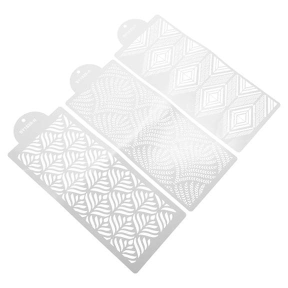 PBPBOX 1 Set Cake Templates White Environmentally Friendly Plastic for Baking Cake Decoration