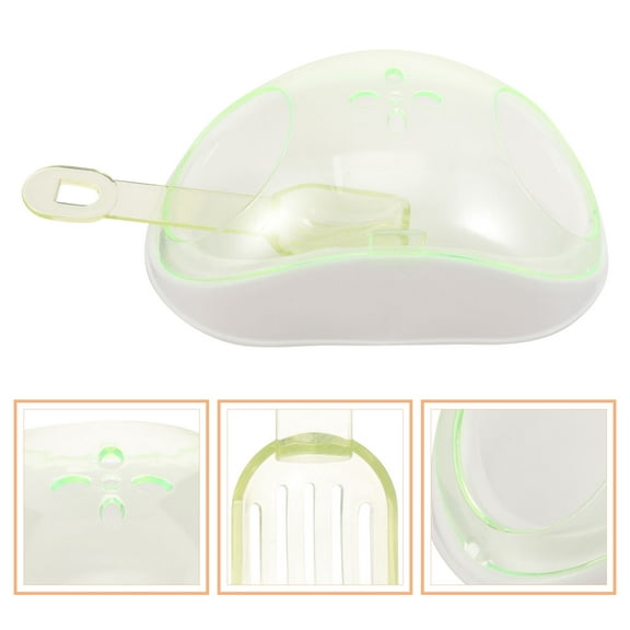 PBPBOX 1 Set Chinchilla Sand Bath Plastic Light Green Simple and Elegant Design for Small Pet Bathtub