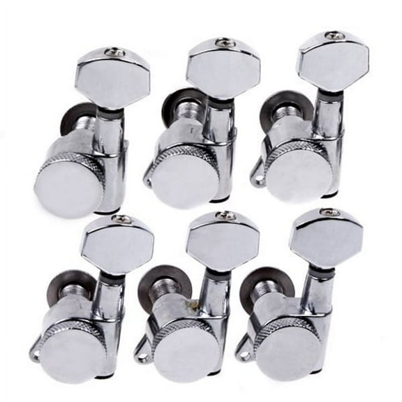 PBPBOX Guitar Tuning Machine Heads Chrome Plated 1 Set 3.5 * 3 * 1cm for Musical Instruments