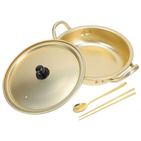 PBPBOX 1 Set Korean Noodle Pot with Lid Aluminum for Cooking Soup and Stew