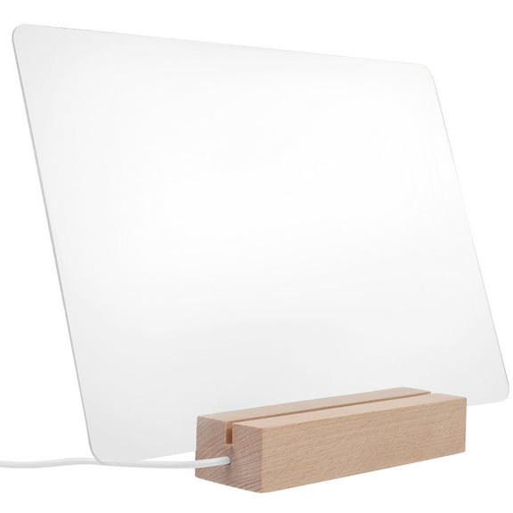 PBPBOX Back to School Writable Board Led Writing Board Transparent 1 Set