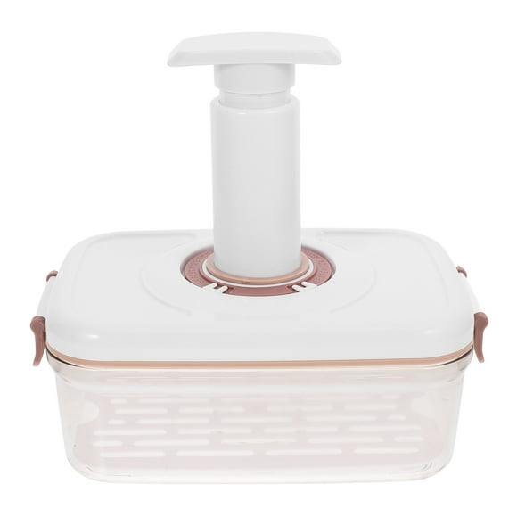 PBPBOX 1 Set Vacuum Storage Container Plastic White Kitchen Supplies