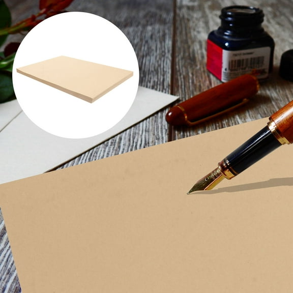 PBPBOX 1 Set Vintage Kraft Paper with Lines Writing Paper for Arts and Crafts Suitable for Classrooms