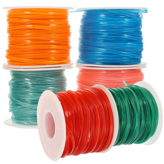 PBPBOX Assorted Color Night Glow Lanyard Ropes for Bracelet Making PVC Craft Supplies