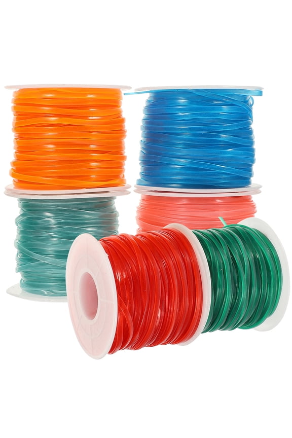 1Set Assorted Color Durable Plastic Lanyard for DIY Crafts Bracelet and Keychain Making Kit