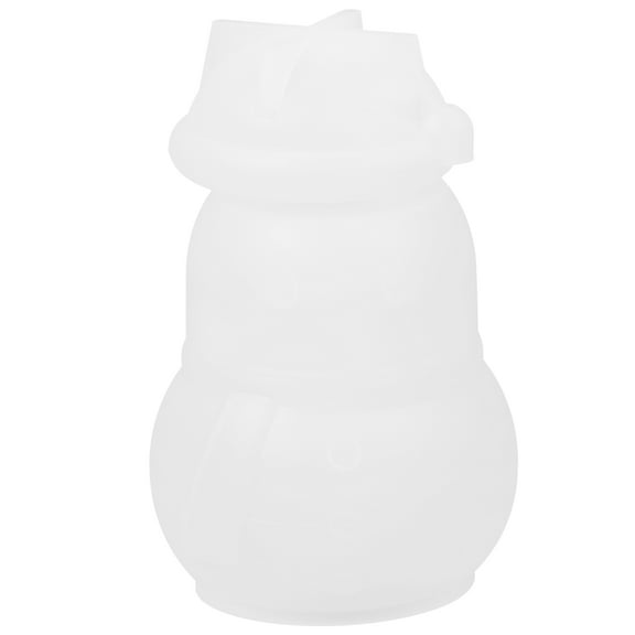 PBPBOX White Snowman Jar Mold, Silicone, DIY Crafts, Multi-Use, Heat Resistant