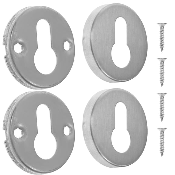 PBPBOX Deadbolt Hole Cover Door Lock Protection Stainless Steel Silver 1 Set