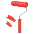thumbnail image 1 of PBPBOX 1Set Wood Grain Painting Tool Red Handheld Roller for Wood Texture Effects on Walls, 1 of 8