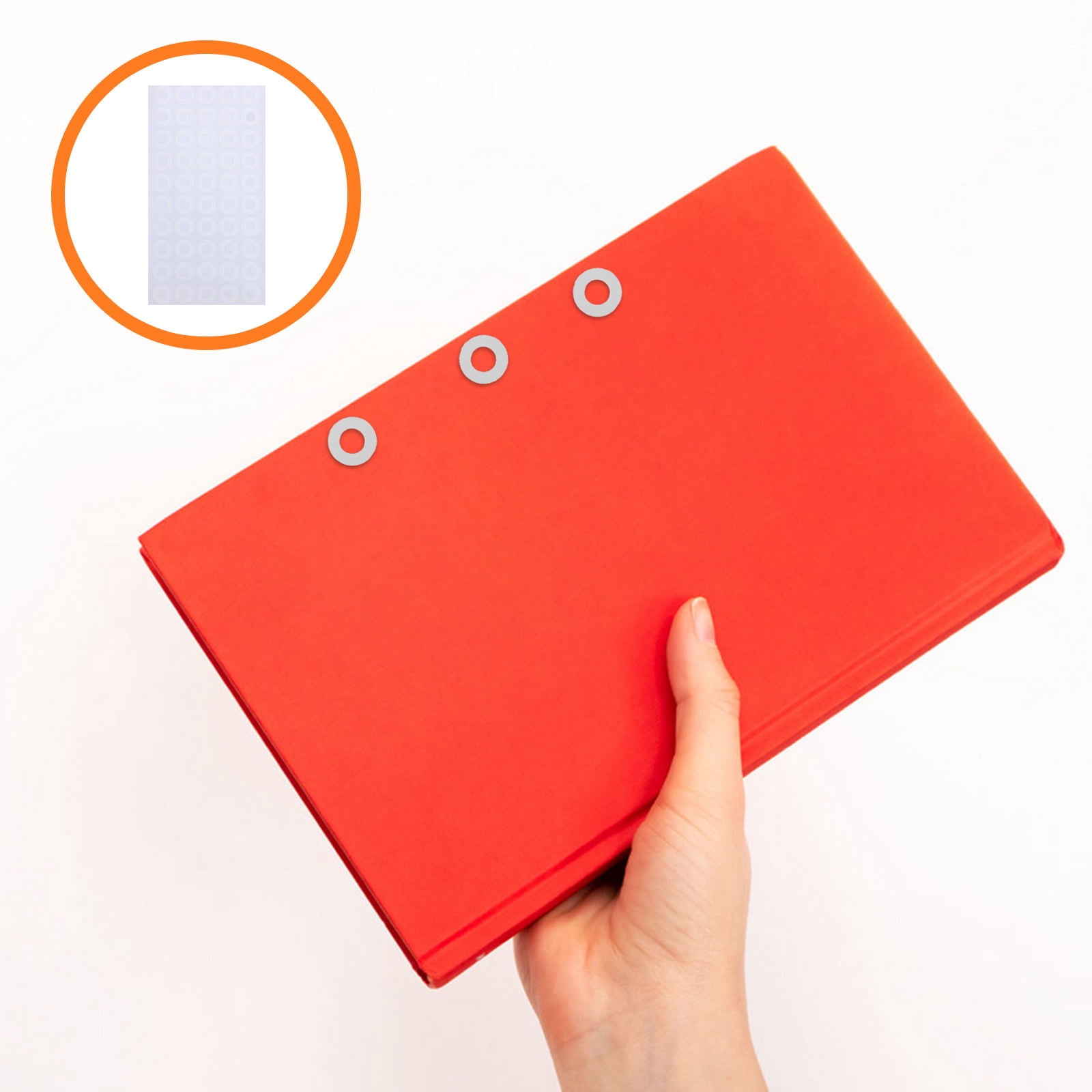PBPBOX 1000Pcs White Round Hole Punch Stickers Waterproof PVC ...