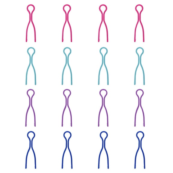 PBPBOX 100Pcs Bobbin Clip for Sewing Plastic Thread Holder Assorted Colors Reusable Bobbin Clamp