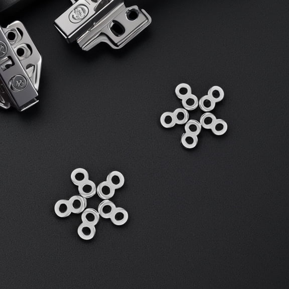 PBPBOX 10Pcs Stainless Steel 8 Figure Tabletop Fasteners Clips for Secure Desktop Connections