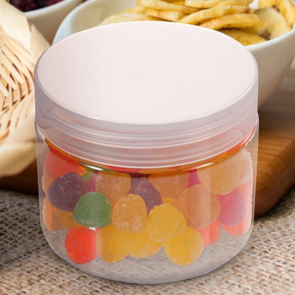 PBPBOX 10Pcs Cylinder Pet Storage Container with Airtight Lid for Dry Nuts and Cereals