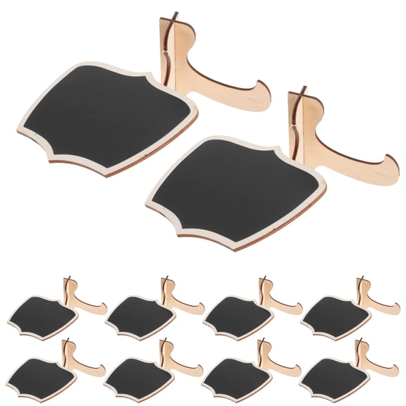 PBPBOX 10Set Buffet Labels Mini Chalkboard Signs Black Wood Erasable Writing Surface Homeowners Birthday Parties
