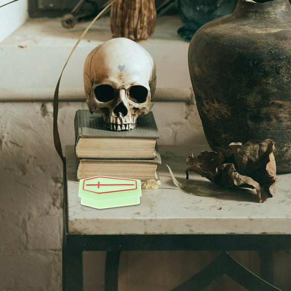 PBPBOX Coffin Prop Miniature Coffin Props Light Green 10Pcs