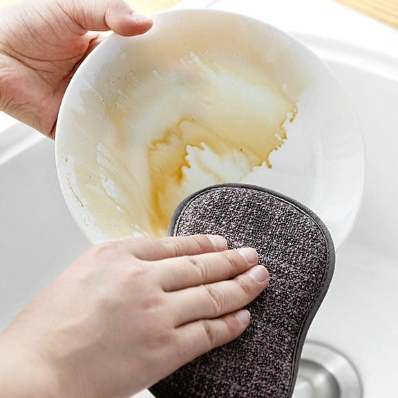 PBPBOX 10Pcs Kitchen Cleaning Sponge Pad Multi Color Scour Pads for Dish and Cookware