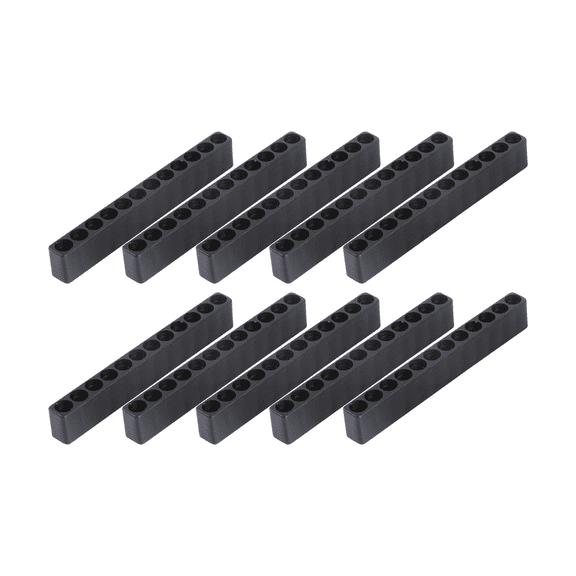 PBPBOX 10Pcs Black Flexible Plastic Screw Bits Storage Case Organizer Stand for Screwdriver Bits