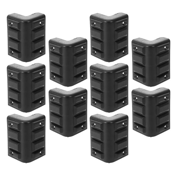 PBPBOX 10Pcs Black Plastic Corner Guards for Speaker Cabinets Durable Protective Corner Covers for Audio Equipment