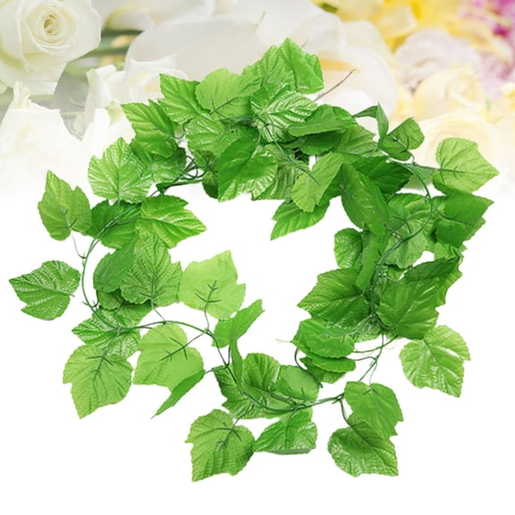 PBPBOX Artificial Grape Vine Green Plastic for Family Friends 12PcsPack