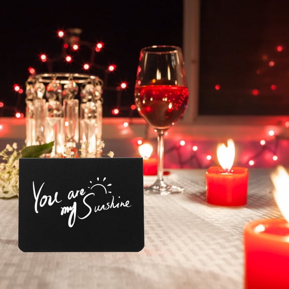 PBPBOX 1Set Small Blackboard Message Board for Decoration Lightweight and Portable Black