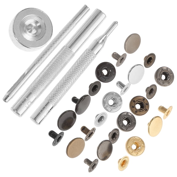 PBPBOX 1Set Snaps and Fasteners Kit with Assorted Colors for Decoration
