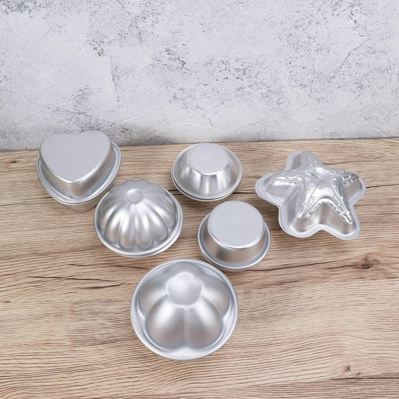 PBPBOX 12PCS Aluminum Alloy Muffin Cupcake Pan for Baking Tool Transparent for Women Cooks Adults Children