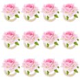 thumbnail image 1 of PBPBOX Valentines Day Love Napkin Buckle Pink Artificial Flower 12Pcs, 1 of 6