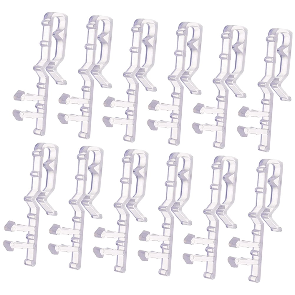 PBPBOX 12Pcs Plastic Blind Clips Rectangular Shape For Home Decor And ...