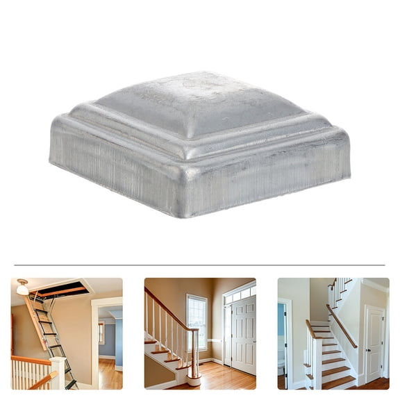 PBPBOX 12Pcs Silver Fence Post Protector Sleeves for Construction Projects Post Cover