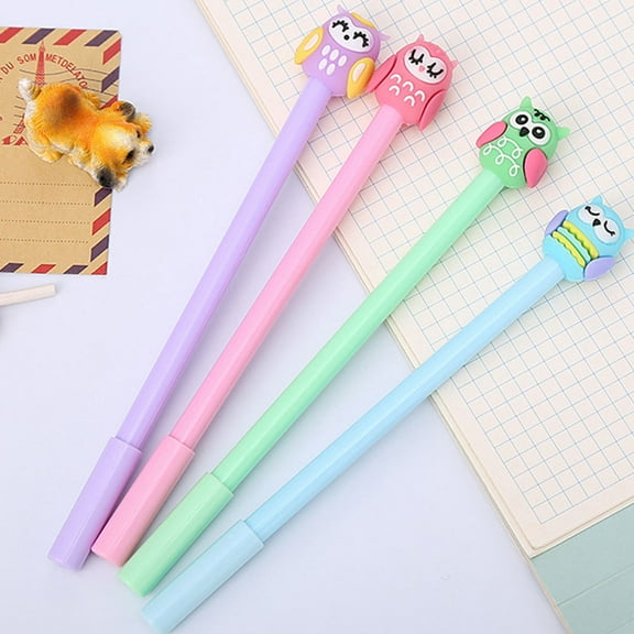 PBPBOX Owl Neutral Pen Assorted Color Silicone Plastic Writing Use Student Stationery