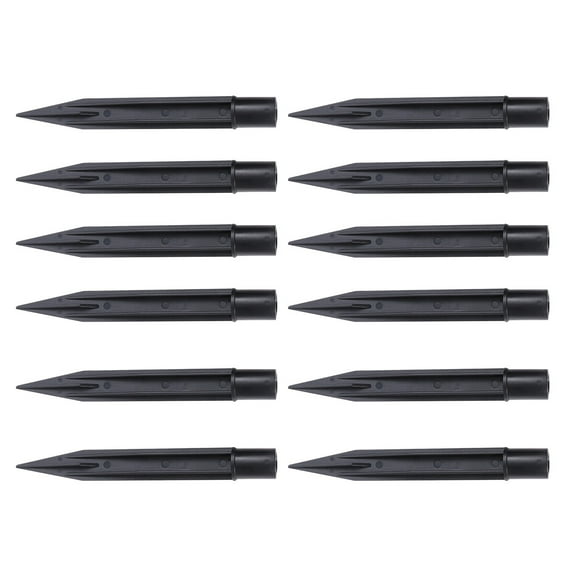 PBPBOX 12Pcs Landscape Spike Light Ground Plug Lightweight Plastic for Outdoor Use
