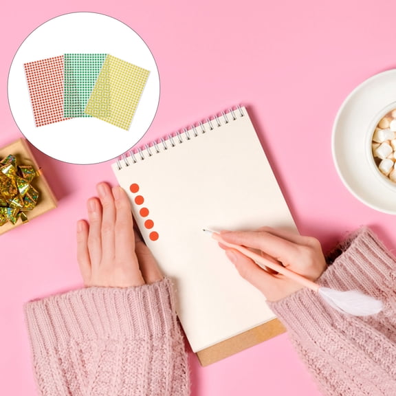 PBPBOX Assorted Color Adhesive Dot Stickers for Labeling Coding Classifying and Sealing Containers