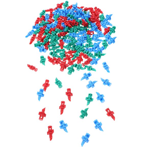 PBPBOX Misting Sprinkler Nozzle Micro Sprayer Refraction Sprinkler Nozzle Assorted Color 150Pcs