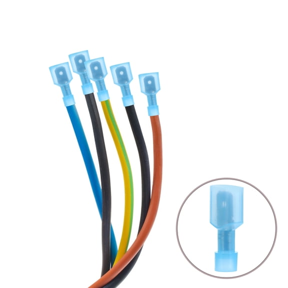 PBPBOX 150Pcs Tinned Brass Male Connectors Quick Wiring Connection Terminal for House Use