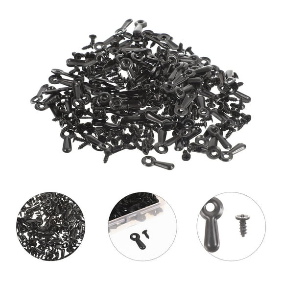 PBPBOX 160Pcs Turn Button for Hanging Pictures Metal Back Plate Buckle with Screws