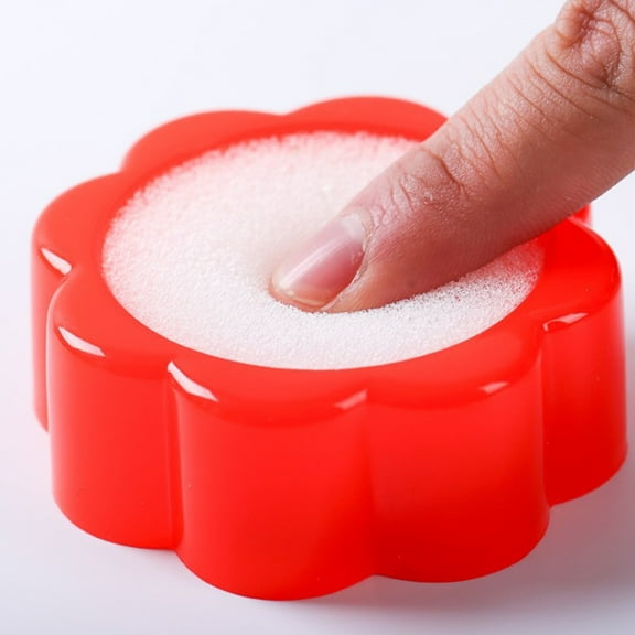 PBPBOX Counting Finger Sponges Flower Shape Sponge Yellow 16Pcs