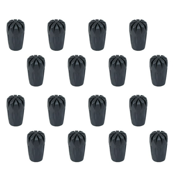 PBPBOX 16Pcs Rubber Walking Cane Protective Cover for Hiking Outdoor Enthusiasts Accessories