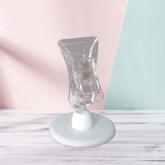 PBPBOX 16Pcs White Memo Holder Table Note Stand for Home Office Use