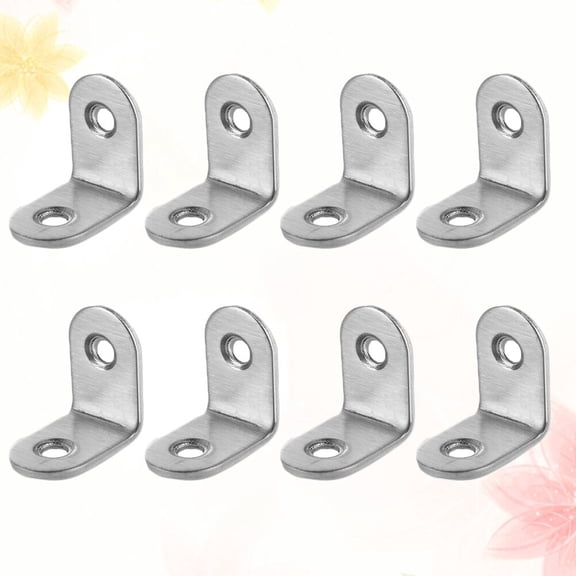 PBPBOX 16Pcs Silver Code Stainless Steel Corner Connector 90 Degree