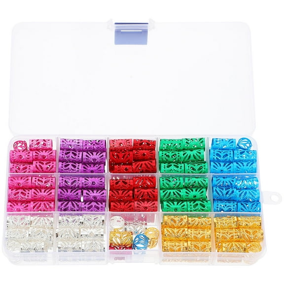 PBPBOX 170Pcs Braid Decorations Alloy Hair Clips For Braids Assorted Color At Party