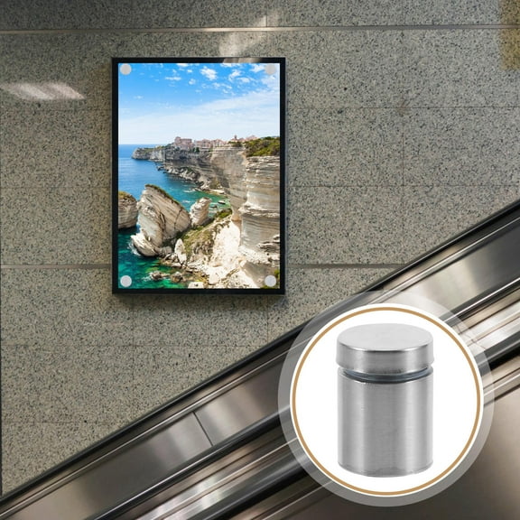 PBPBOX Outdoor Use Sign Standoff Screws Silver Stainless Steel 18pcs Mounting Hardware