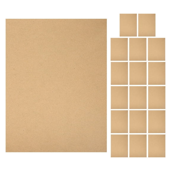 PBPBOX 18pcs Braille Paper for Blind Individuals Khaki Repeated Use Educational Settings