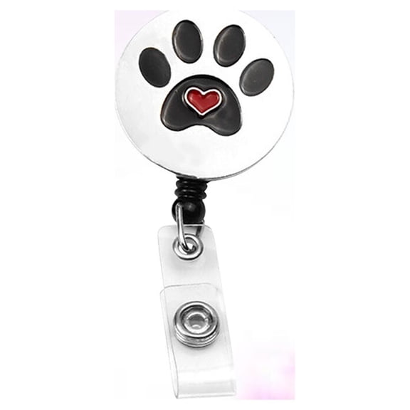 PBPBOX 1PC Nurse Badge Reel Retractable Plastic Circular Keychain Accessories for Work